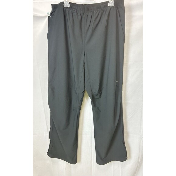 Nike Unisex XXL Black Track Pants Ankle Zippers - Picture 1 of 11